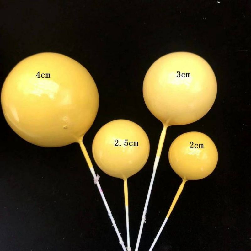 ลูกบอลตกแต่งเค้กใหม่ แบบปัก สีมากาลอง สวยงาม - รูปที่ 4