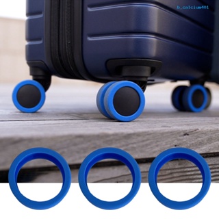 Calcium 8Pcs/Set Luggage Suitcase Wheels Cover Reduce Noise Carry on Luggage Wheels Cover