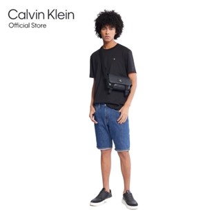 CALVIN KLEIN เสื้อยืดผู้ชาย ทรง Regular  รุ่น J324899 BEH - สีดำ