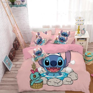 ผ้าปูที่นอน 5 ฟุต ۞☌ผ้าปูที่นอน 3 5 ฟุต  2022 ใหม่สุทธิสีแดง Stitch การ์ตูนอนิเมชั่นเตียงคู่เดียวหอพักห้องนอนห้องชุดเด็ก