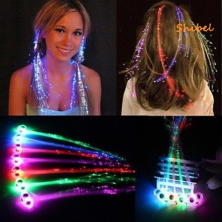 HOT_ ไฟ LED Braid กิ๊บไฟเบอร์ออปติกตกแต่งสำหรับบาร์ปาร์ตี้ฮาโลวีน