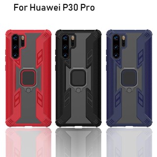 สําหรับ Huawei P30 Pro P30Pro P30 Lite Nova 4e เกราะกันกระแทก เคสโทรศัพท์ ที่วางแหวนนิ้ว TPU