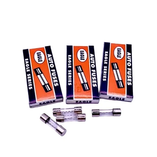 Fuse ฟิวส์แก้ว EAGLE ขนาด 5*20mm~5*20mm/250V (ขายเป็นกล่อง 10ตัว) มีพร้อมส่งในไทย
