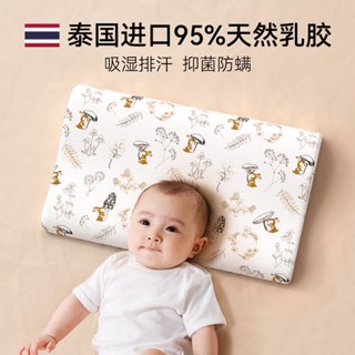 ✗Shell Diary หมอนเด็ก หมอนยางพาราเด็ก Infant 1-3-6 Neck Protector ผ้าฝ้ายแท้ ถอดซักได้ทุกฤดู