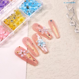 Calciummj 1 Box Nail Decoration Creative Shape Sparkling Stunning Visual Effect Non-Fading Vibrant Color