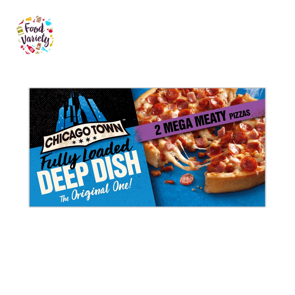 (Best Before 30Nov2026) Chicago Town Deep Dish Mega Meaty Pizzas 314G