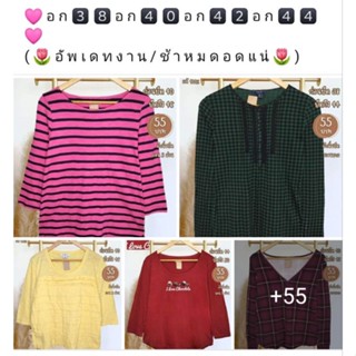 เสื้อยืดอก 38-44 นิ้ว