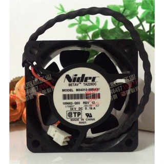 พัดลมระบายความร้อน NIDEC TA225DC M34313-55RA1F 2F 3F 9F 11F 24V 6 ซม. 6025