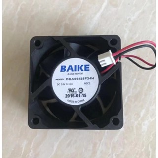 พัดลมระบายความร้อนอินเวอร์เตอร์ BAIKE DC24V 0.13A DBA06025F24H 6 ซม.