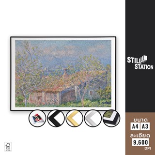 โปสเตอร์วินเทจแต่งห้อง ภาพวาดโดย Claude Monet สำหรับติดผนัง