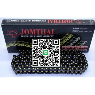 โซ่ (JOMTHAI) ขนาดโซ่เบอร์530 120ข้อ X-RING ตัวท็อป สีดำหมุดทอง