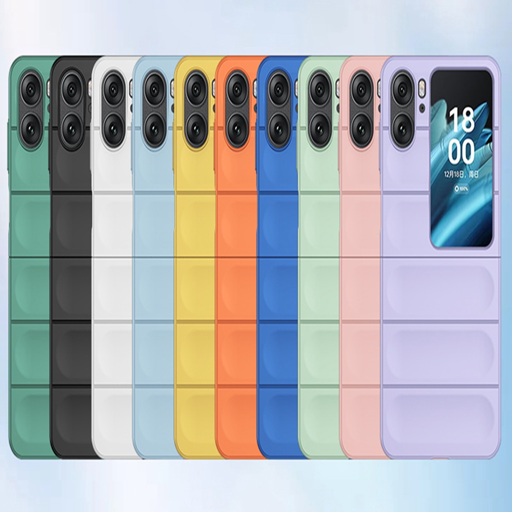 เคสโทรศัพท์มือถือ PC แบบพับได้ กันกระแทก สําหรับ OPPO Find N2 Flip 5G