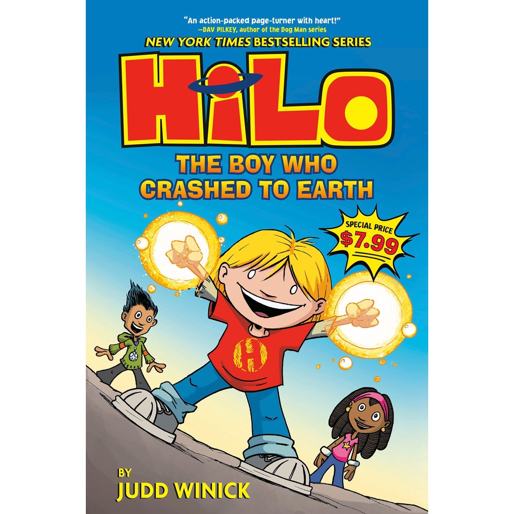 NEW! หนังสืออังกฤษ Hilo Book 1: the Boy Who Crashed to Earth : (A Graphic Novel) (Hilo) [Paperback]
