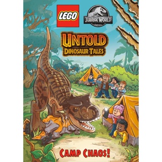 NEW! หนังสืออังกฤษ Untold Dinosaur Tales #2: Camp Chaos! (LEGO Jurassic World) [Hardcover]