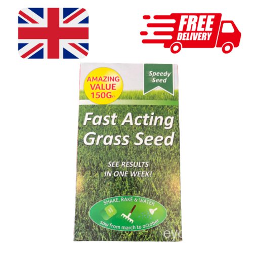 เมล็ด Speedy Seed Grass Seed & Lawn Repair ให้ผลลัพธ์1สัปดาห์อย่างรวดเร็ว150G Up To 9m ² ต้นอ่อน