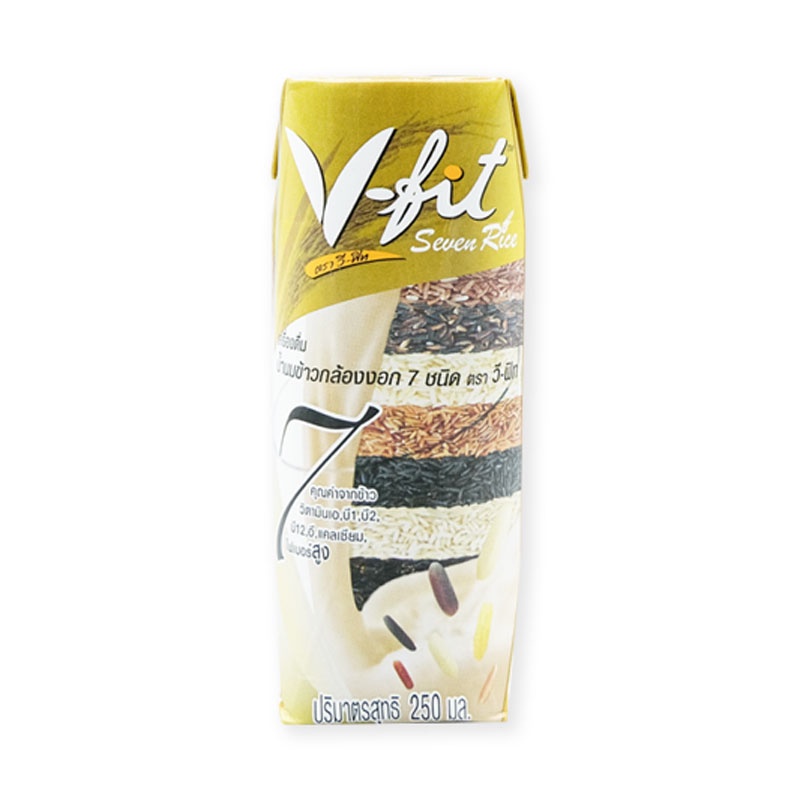 [ส่งฟรี!!!] วีฟิท นมข้าวกล้องงอก 7 ชนิด 250 มล. แพ็ค 36 กล่องV-Fit Seven Rice Milk UHT 250 x 36