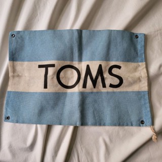 TOMS bag ถุงผ้า หูรูด ทอมส์ One for one ตอกรู เท่ๆ