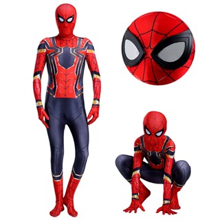 Shipped from Thailand Spider-Man Kids Costume and adult, Spider-Man Superhero Costume, Iron Man, Halloween Costume