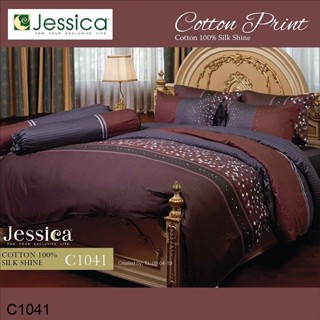 Jessica ผ้านวม 90 x 100 นิ้ว (ไม่รวมผ้าปูที่นอน) Cotton 100% พิมพ์ลาย กราฟฟิก C1041 #เจสสิกา ผ้าห่ม