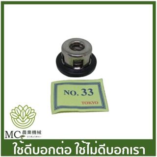 F-01-33 อะไหล่ ชุดตระกร้อวาล์ว 1 ตัว เบอร์ 33 (ใช้กับปั๊มปลาวาฬ 1 นิ้ว ) ปั๊มพ่นยา 6 หุล (3/4) 1 นิ้ว  ปั๊มพ่นยา 3 สูบ