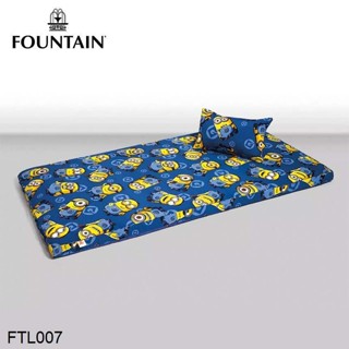 Fountain Picnic ที่นอนปิคนิค พับเก็บได้ 3.5ฟุต 5ฟุต มินเนียน Minions FTL007 #ฟาวเท่น ที่นอนพกพา
