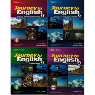 ✷✷National Geographic Publishing House Journey to English ชุดหนังสือสอบ TOEFL ขนาดเล็ก 4 เล่ม