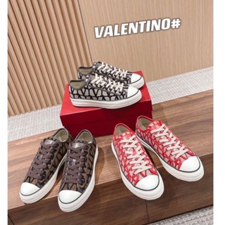 พรี​ ราคา3200 Valentino Totaloop รองเท้าผู้หญิง35-40 รองเท้าแตะ รองเท้าผ้าใบ39-45 รองเท้าผู้ชาย