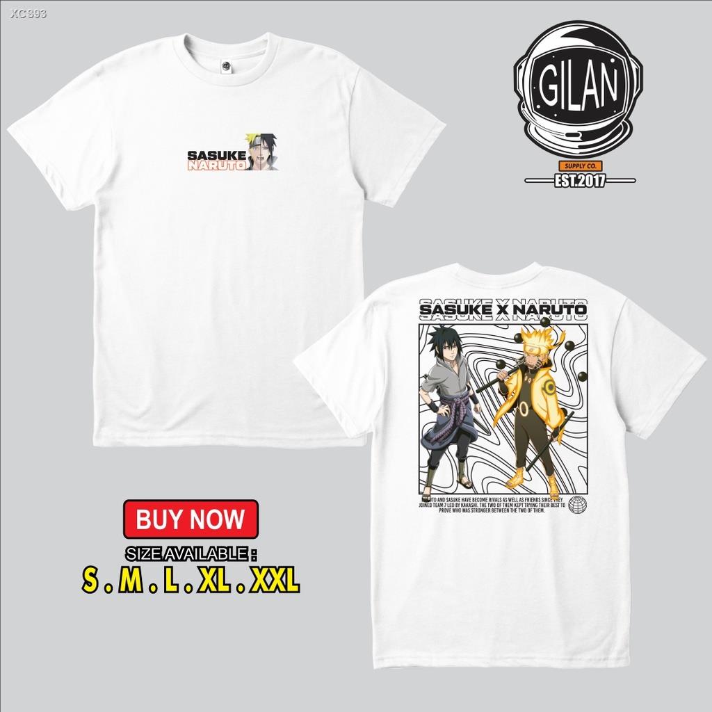 Naruto UZUMAKI SASUKE UCHIHA Monday Fashion Anime T-Shirt Japanese Anime T-Shirt - SAKAZUKI
