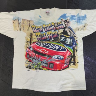 🥇เสื้อยืด NASCAR วินเทจ OVP DUPONT racing ปี 1998  น่าสะสม สภาพดีๆหายากครับ🏆