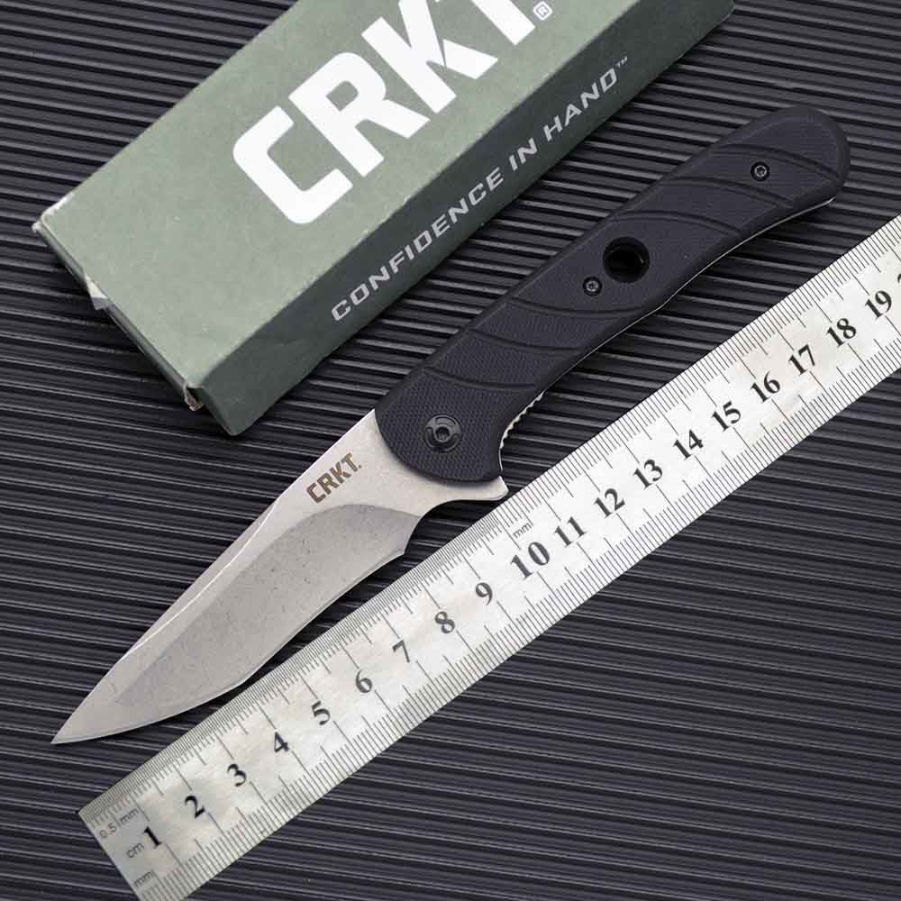 Gehe CRKT7160 มีดพับความแข็งสูงคมมีดพับพิเศษทหารมีดป้องกันตัวกลางแจ้งมีด EDC