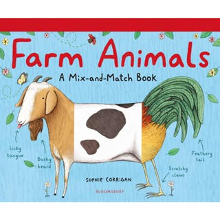 หนังสืออังกฤษใหม่ Farm Animals : A Mix-and-Match Book [Hardcover]