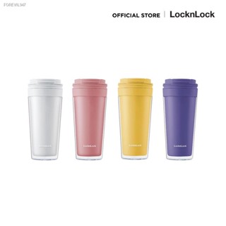 พร้อมสต็อก LocknLock แก้วน้ำพลาสติก 2 ชั้น Bucket Cold Cup ความจุ 580 ml. รุ่น HAP519