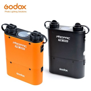 Godox PB960แฟลชไดรฟ์คู่เอาท์พุต4500MAh สำหรับ Canon Nikon SONY GODOX YONGNUO (สีดำหรือสีส้00