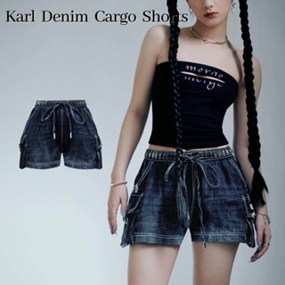 Merge Official - Karl Denim Cargo Shorts (พร้อมส่ง)