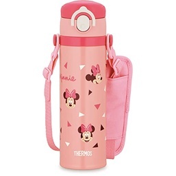 Thermos เทอร์มอส ฉนวนขวดน้ำสูญญากาศเด็กมือถือ Coral Pink Minnie 0.5L 0.5L JOI-500DS CP k1308