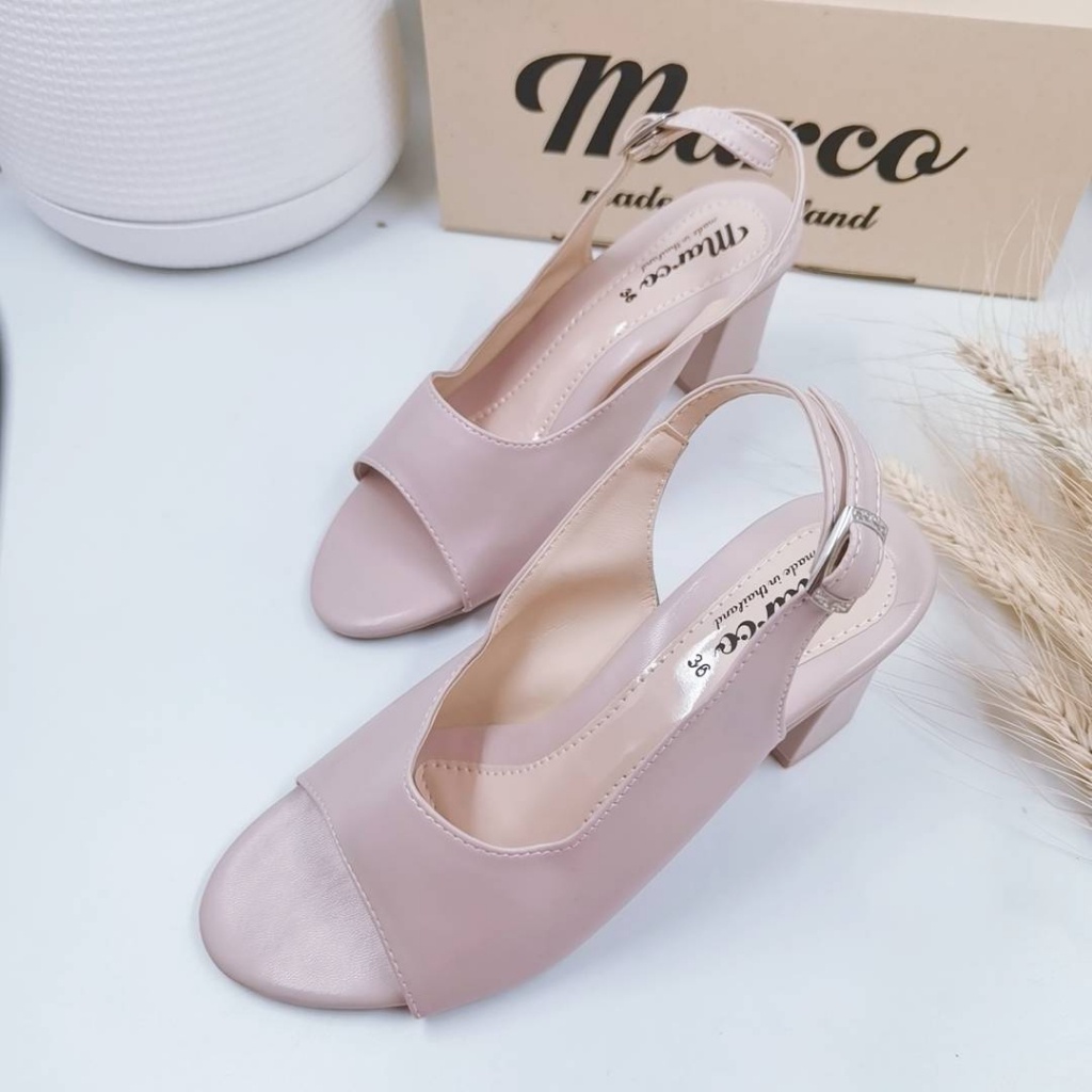 ⭐️รองเท้าผู้หญิง แบรนด์ Marco รุ่น A1006 มีสายรัดส้น ผ้าสังเคราะห์เกรดA ไม่กัดเท้า สต๊อกแน่น ไซส์ 36-42