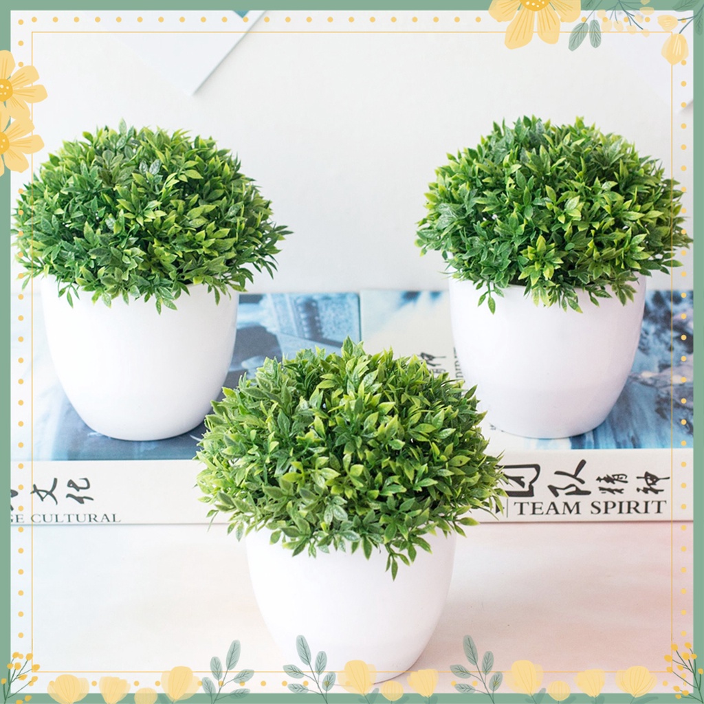 Yellowzhaoyang กระถางต้นไม้หญ้าเทียม บอนไซ สําหรับตกแต่งบ้าน 1 ชิ้น