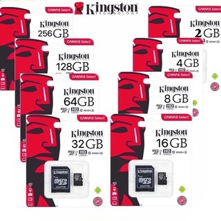 Kingston Micro sd card Memory Card 2GB-128GB กล้อง/กล้องติดรถยนต์ โทรศัพท์มือถือ(เทียบแท้)[ด่วนใส่โค้ดTLDPZD ลด50.-]