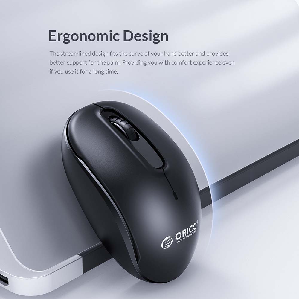 [ออกใบกำกับได้+ประกันศูนย์ไทย] ORICO WDM-V2C 2.4GHz Wireless Mouse With USB Receiver Slim Silent Mice โอริโก้ เม้าส์ไร้สาย 2.4GHz ใช้สำหรับ PC NOTEBOO