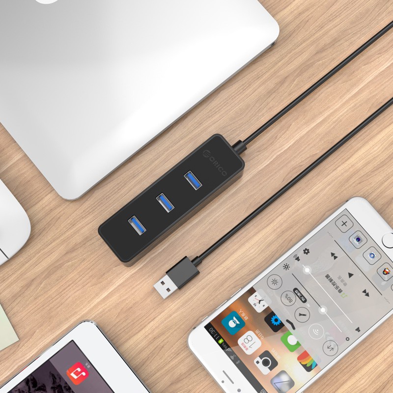 ORICO W5PH4-U3 โอริโก้ ฮับเพิ่มช่อง 4 พอร์ต USB3.0 4 ports HUB 5Gbps High Speed USB Hub for Laptop Computer