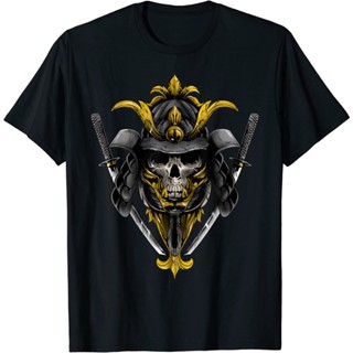 เสื้อยืดนักรบญี่ปุ่น Samurai Bushido Armor Mask Katana Sword Warrior