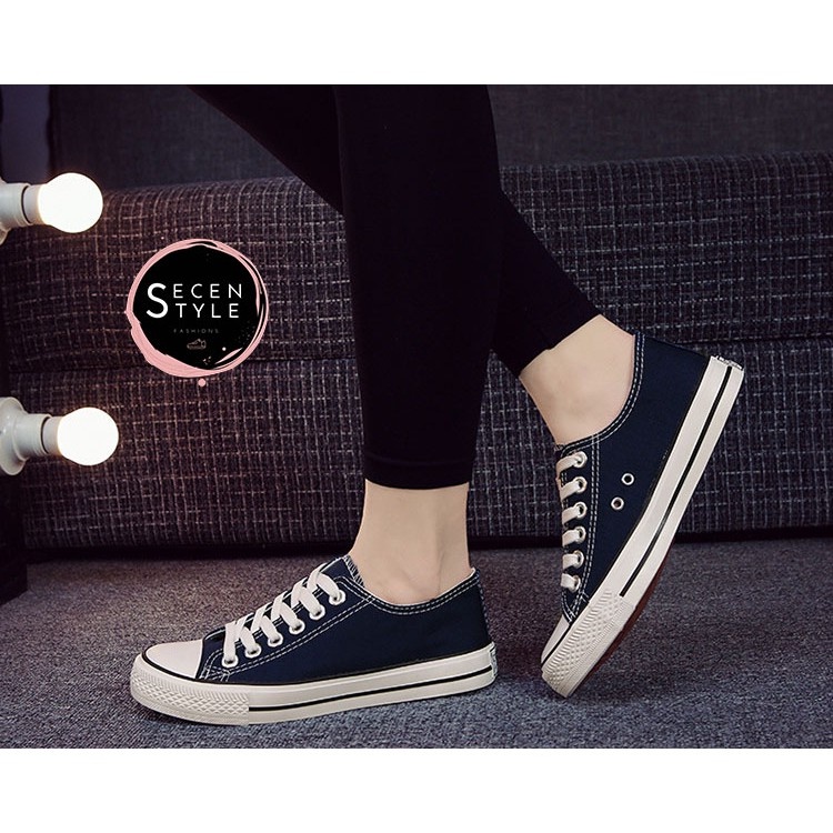 ▲☋♂🎀 รองเท้าผ้าใบ​หญิง-ชาย รองเท้าคู่ ผ้าใบสีขาวแถบแดง ผ้ทใบขาวแถบดำ👏 - รูปที่ 7