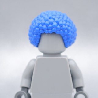 LEGO Blue Afro Hair HAIR - LEGO® Minifigures Authentic เลโก้แท้