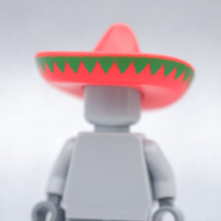 LEGO Mexican Sombrero Hat - Red HEADGEAR - LEGO® Minifigures Authentic เลโก้แท้