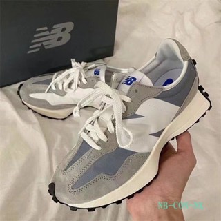 👟🔥New Balance 327 รองเท้าผ้าใบ รองเท้าผ้าใบแฟชั่น รองเท้าผ้าใบผู้ชายและผู้หญิง ระบายอากาศได้ เบาสบาย กันลื่น