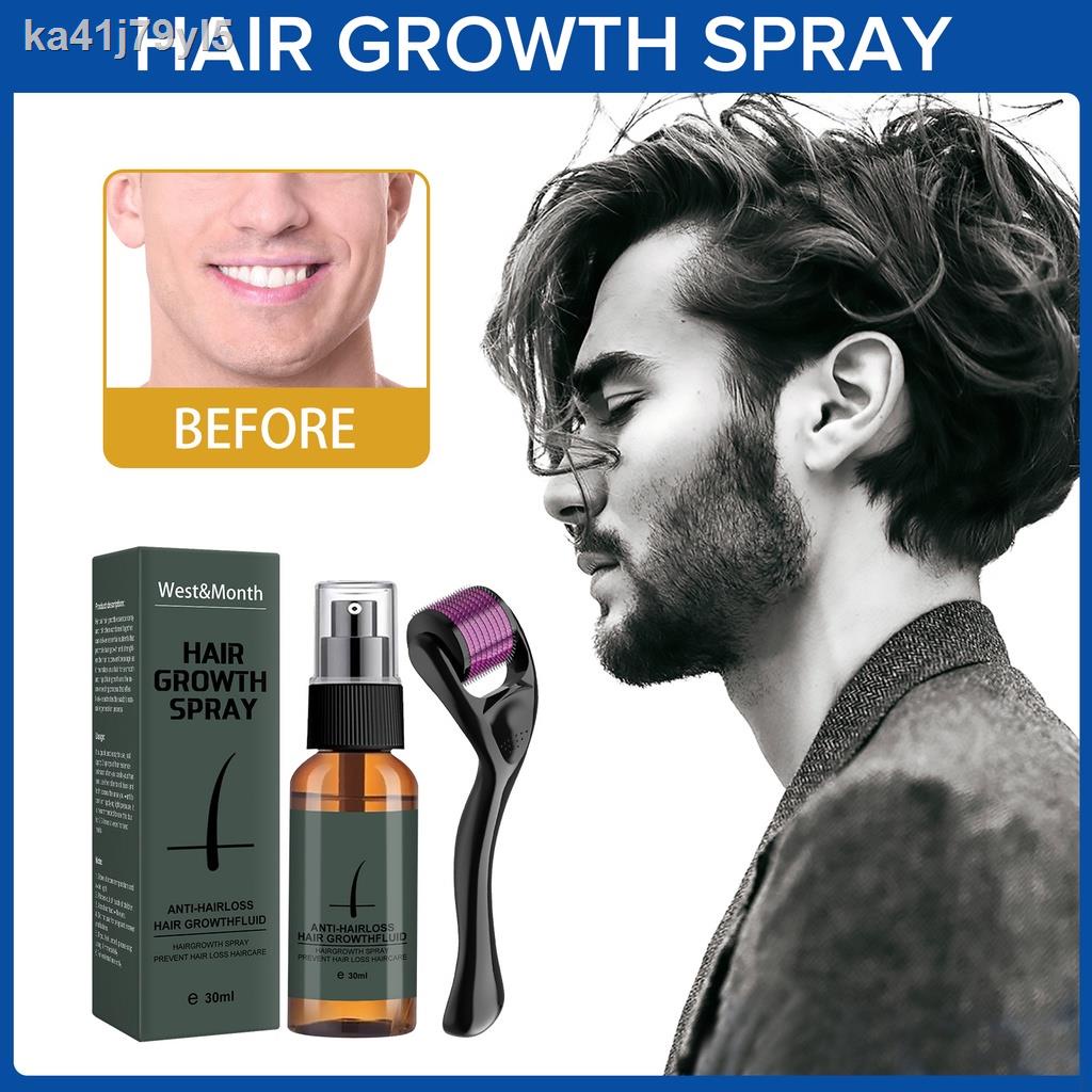 Beard Growth Spray Enhancer Moisturizer Anti-Hair Loss Promotes Thick Growth Roller Essence Treatment Serum Mens Groomin