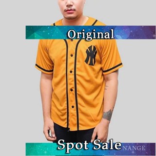 เสื้อยืดเบสบอล HM8 Ny mustard premium jersey สําหรับทุกเพศ