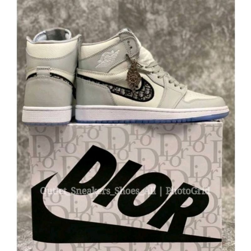 ✓รองเท้า Nike Dior Air Jordan High ส่งฟรีรองเท้าผ้าใบ