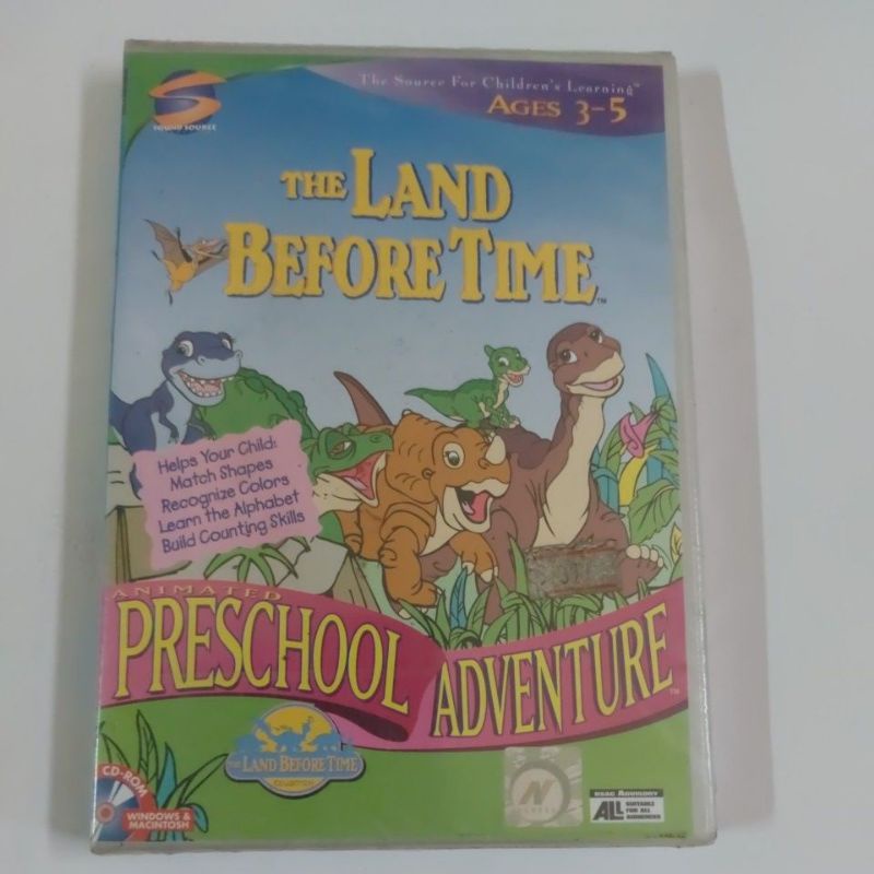 ้เกมส์เพื่อการศึกษา PC The Land Before Time  Preschool  Adventure แผ่นแท้  สินค้ามือ1
