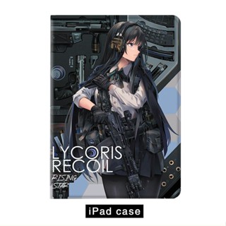 Inoue Takina เคสไอแพด air 1/2/3/4/5 mini 6 gen5/6 เคส ipad 10.2 gen 7 8 9 gen10 2022 pro11 tri-fold case pen slot